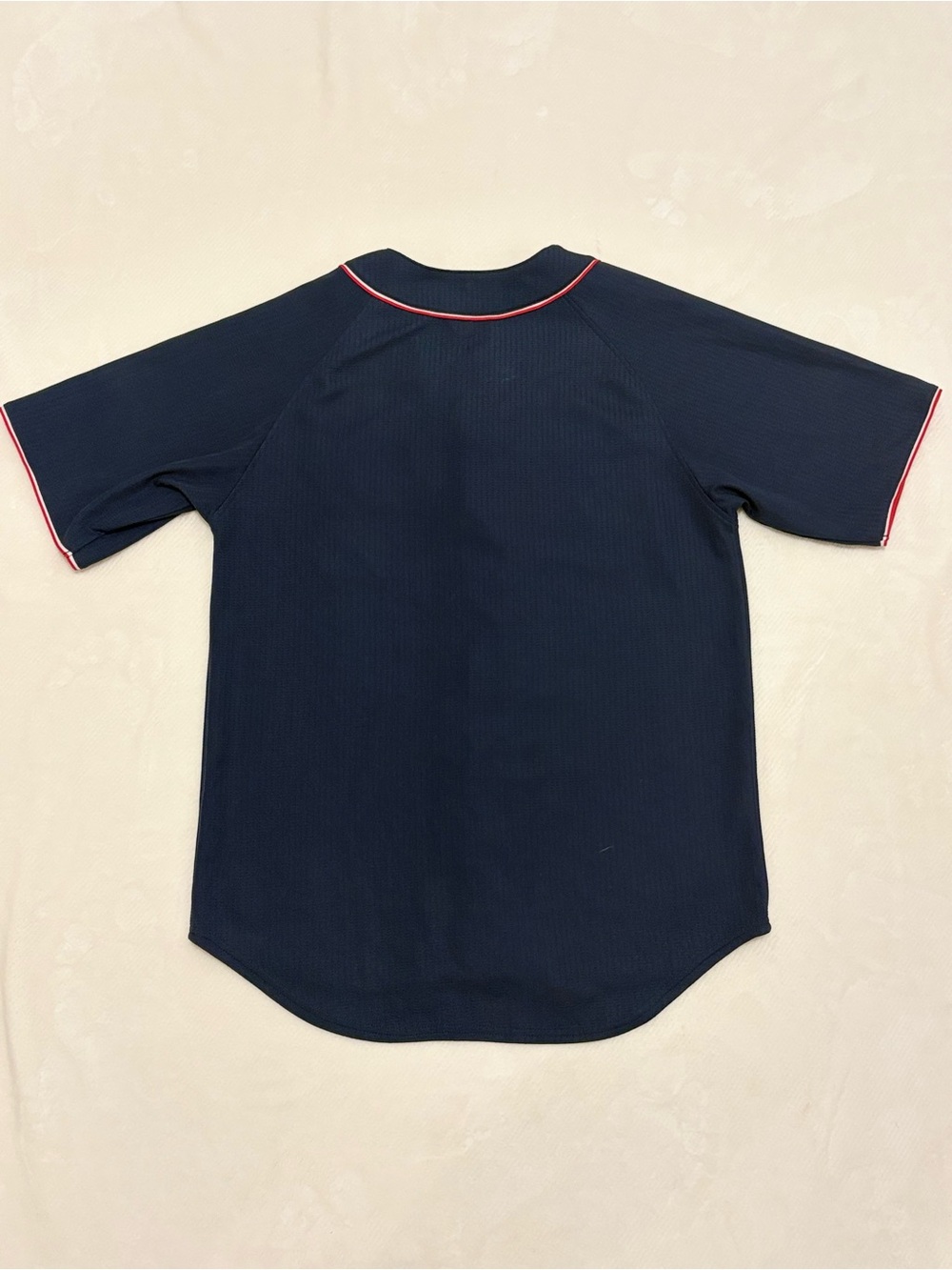 Atlanta Braves Navy Button-Up Baseball Jersey - Picture 2 of 5